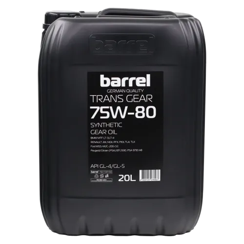 Олива трансмісійна BARREL TRANS GEAR 75W80 GL-4/GL-5 кан.20л