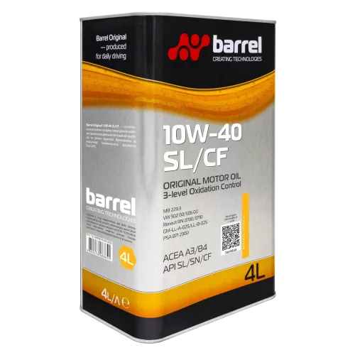 Олива моторна Barrel Original 10W-40 SL/СF, 4л