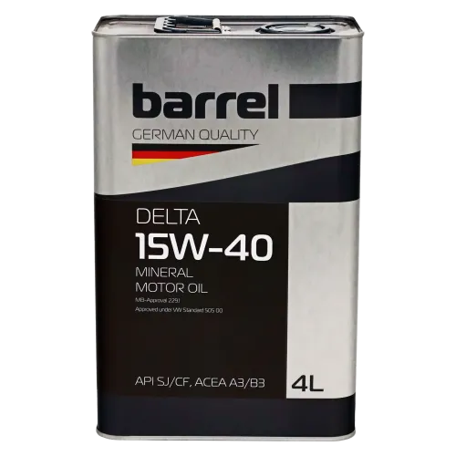 Олива моторна BARREL DELTA 15W40 SJ/CF кан.4л