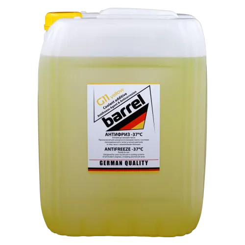 Рiдина охолоджуюча BARREL ANTIFREEZE MEG жовтий G-11 Carbon (-37°С) кан.20л