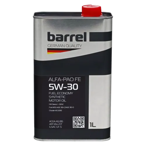 Олива моторна BARREL ALFA-PAO FE 5W30 SN+/CF кан.1л