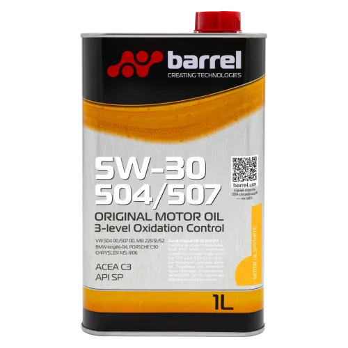 Олива моторна Barrel Original 5W-30 504/507, 1л