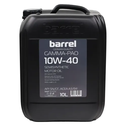 Олива моторна BARREL GAMMA-PAO 10W40 SN/CF кан.10л