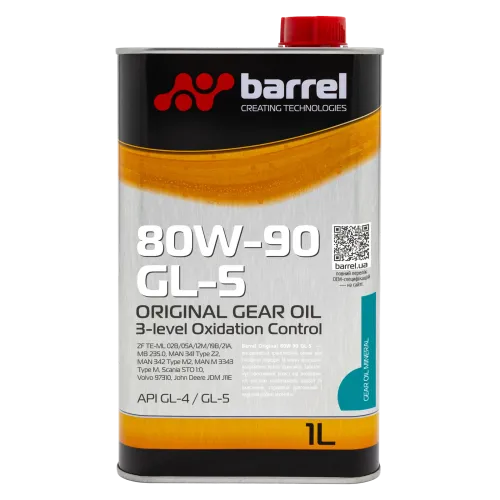 Олива трансмісійна Barrel Original 80W-90 GL-5, 1л