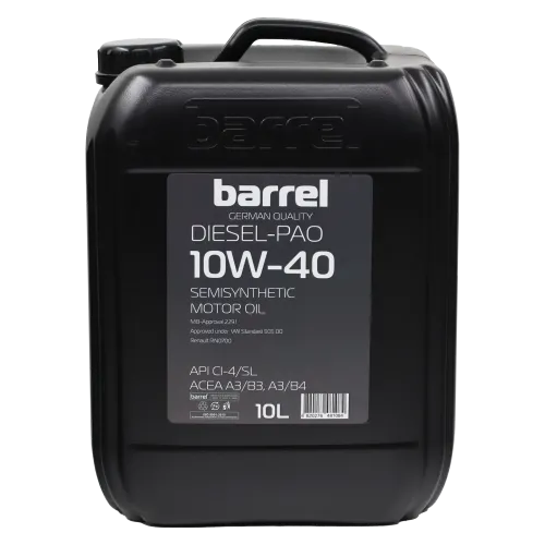 Олива моторна BARREL DIESEL-PAO 10W40 CI-4/SL кан.10л