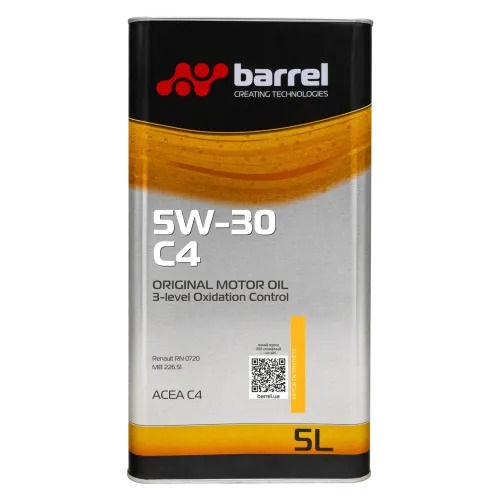 Олива моторна Barrel Original 5W-30 C4, 5л