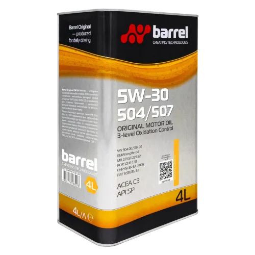 Олива моторна Barrel Original 5W-30 504/507, 4л