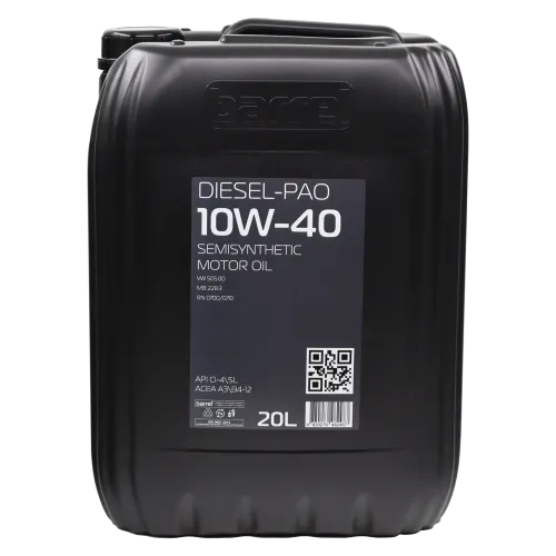 Олива моторна BARREL DIESEL-PAO 10W40 CI-4/SL кан.20л