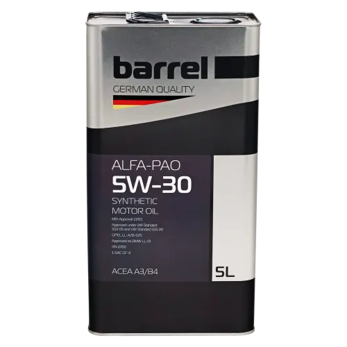 Олива моторна BARREL ALFA-PAO 5W30 SN/СF кан.5л