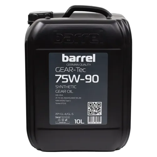 Олива трансмісійна BARREL GEAR-TEC 75W90 GL-4/GL-5 кан.10л