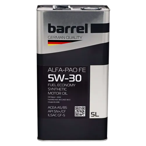 Олива моторна BARREL ALFA-PAO FE 5W30 SN+/CF кан.5л