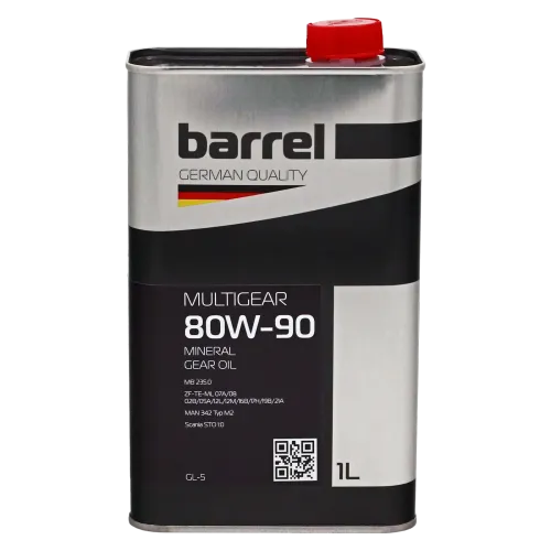 Олива трансмісійна BARREL MULTIGEAR 80W90 GL-4/GL-5 кан.1л