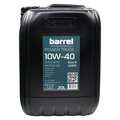 Олива моторна BARREL POWER TRUCK 10W40 CK-4/SN Е7-24/Е11-24 кан.20л