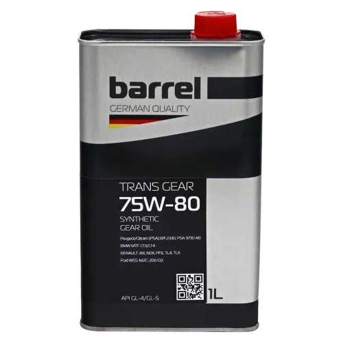 Олива трансмісійна BARREL TRANS GEAR 75W80 GL-4/GL-5 кан.1л