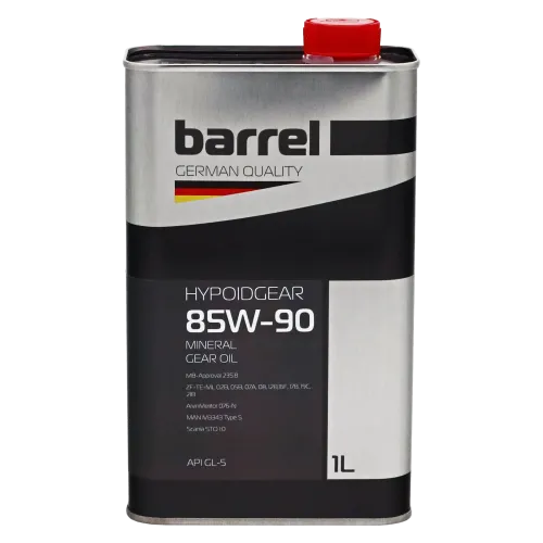 Олива трансмісійна BARREL HYPOIDGEAR 85W90 GL-5 кан.1л