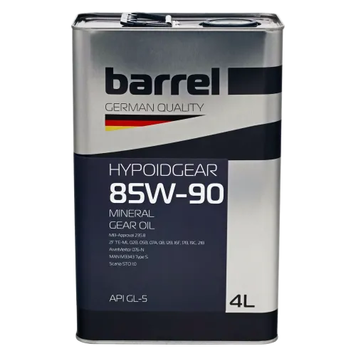 Олива трансмісійна BARREL HYPOIDGEAR 85W90 GL-5 кан.4л